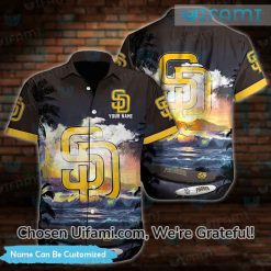 Custom Padres Shirt Womens 3D Exquisite Skull San Diego Padres Gift