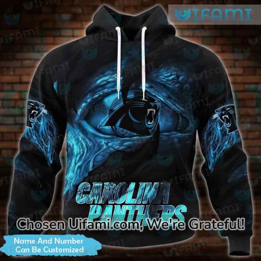 Custom Panthers Hoodie 3D Eye-opening Carolina Panthers Gift Ideas