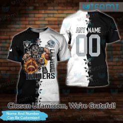 Custom Raiders Mens Shirt 3D Best Mascot Raiders Gifts For Men