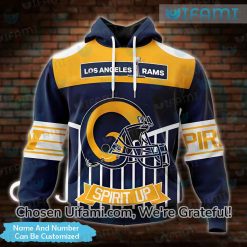 Custom Rams Hoodie 3D Wondrous Spirit Up Los Angeles Rams Gifts