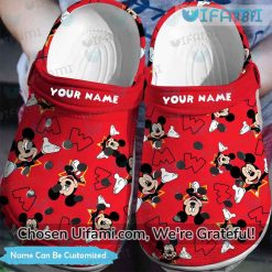 Custom Red Mickey Mouse Crocs Unforgettable Mickey Mouse Gifts For Adults