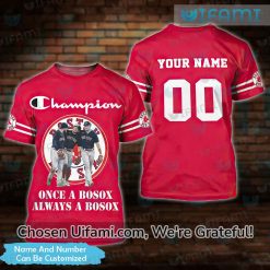 Custom Red Sox Apparel 3D Famous Champions Boston Red Sox Gifts For Him