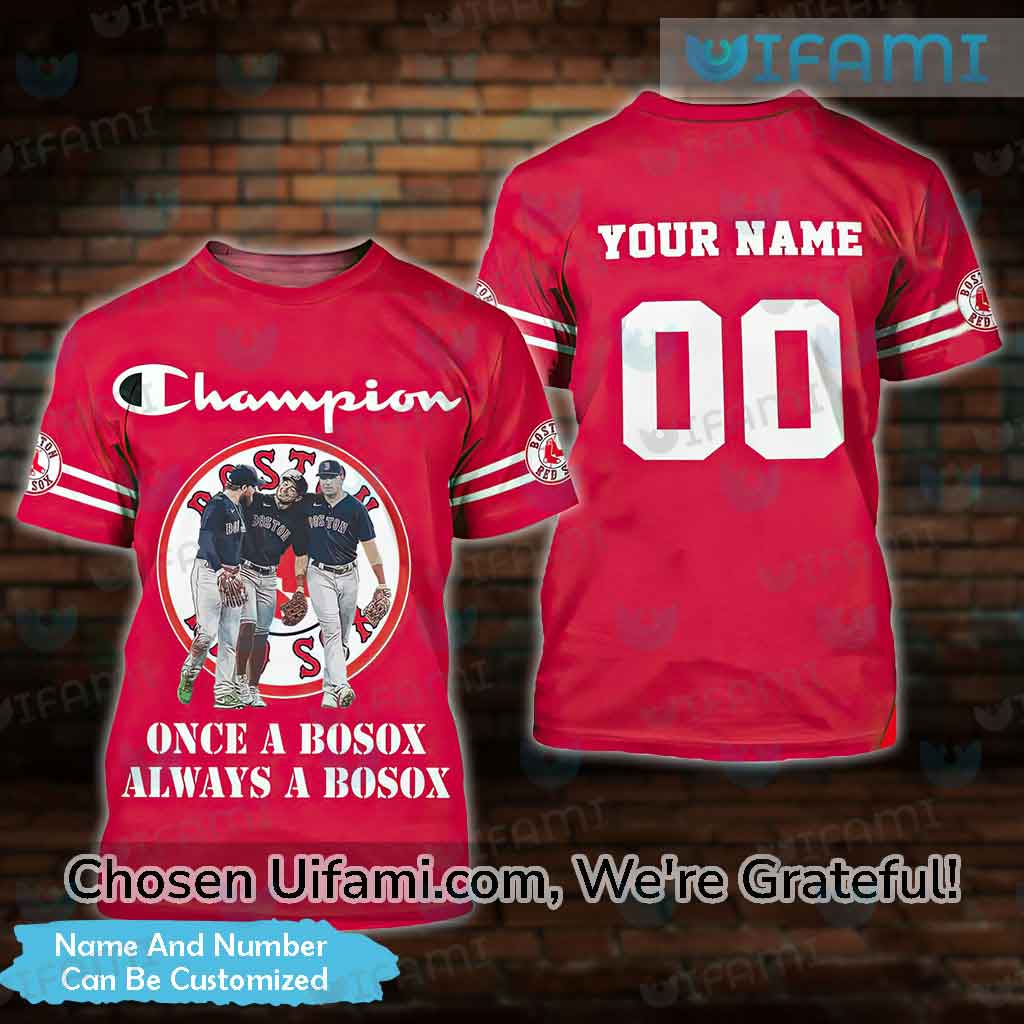 Custom Red Sox Apparel 3D Famous Champions Boston Red Sox Gifts