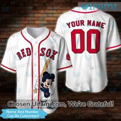 Custom Red Sox Jersey Thrilling Mickey Red Sox Gift