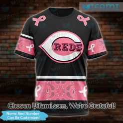 Custom Reds Shirt 3D Breast Cancer Unique Cincinnati Reds Gifts