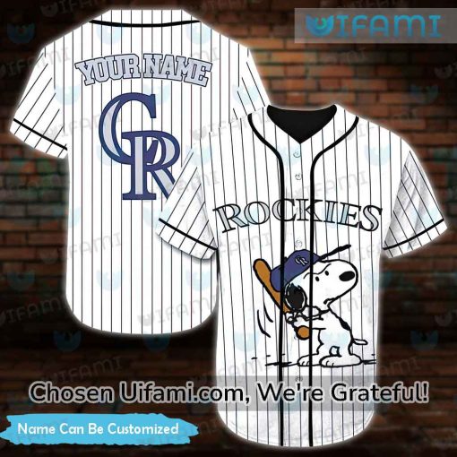 Custom Rockies Baseball Jersey Beautiful Snoopy Colorado Rockies Gifts