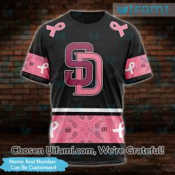 Custom San Diego Padres Shirt 3D Delightful Breast Cancer Padres Gift