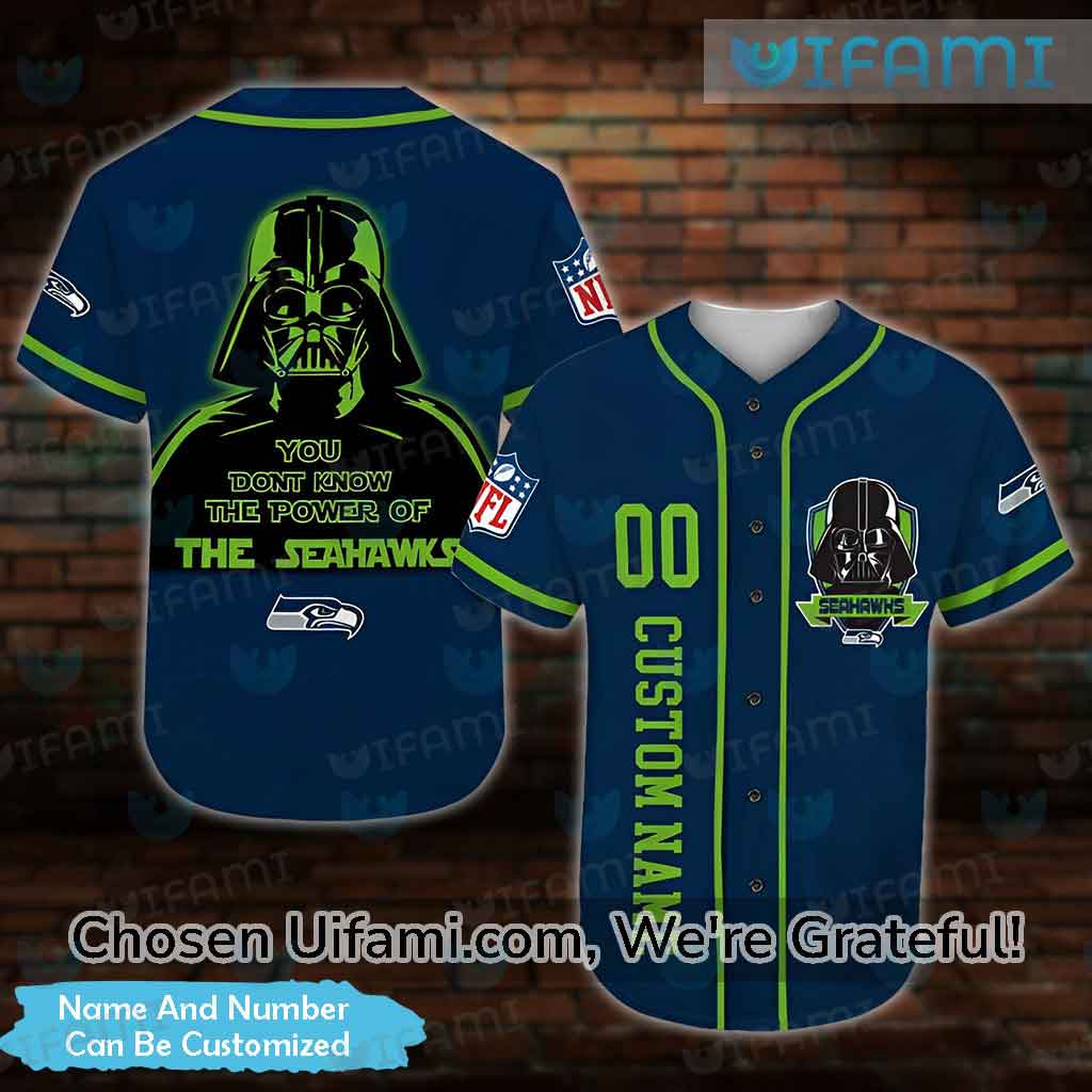 Custom Seattle Seahawks Baseball Jersey Darth Vader Seahawks Gift -  Personalized Gifts: Family, Sports, Occasions, Trending