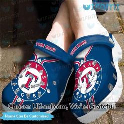 Custom Texas Rangers Crocs Wondrous Gifts For Texas Rangers Fans