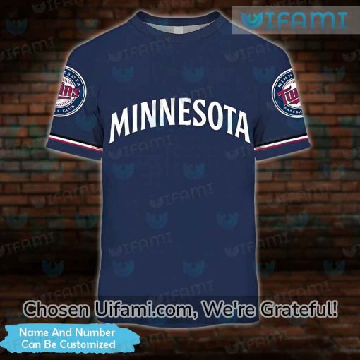 Custom Twins T-Shirt 3D Novelty Minnesota Twins Gift