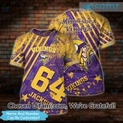 Custom Vikings T-Shirt 3D Secret Minnesota Vikings Gifts For Him