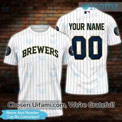Custom Vintage Milwaukee Brewers Shirt 3D Fascinating Brewers Gift