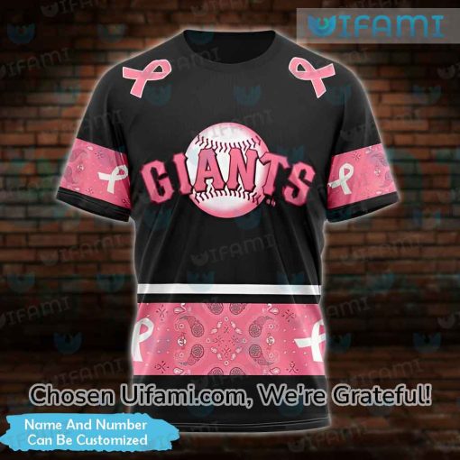 Custom Vintage SF Giants Shirt 3D Breast Cancer San Francisco Giants Gift