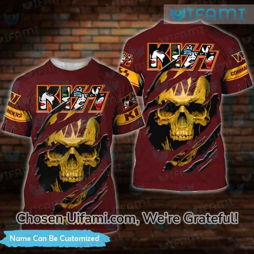 Custom Washington Commanders Shirts For Sale 3D Skull Commanders Gift