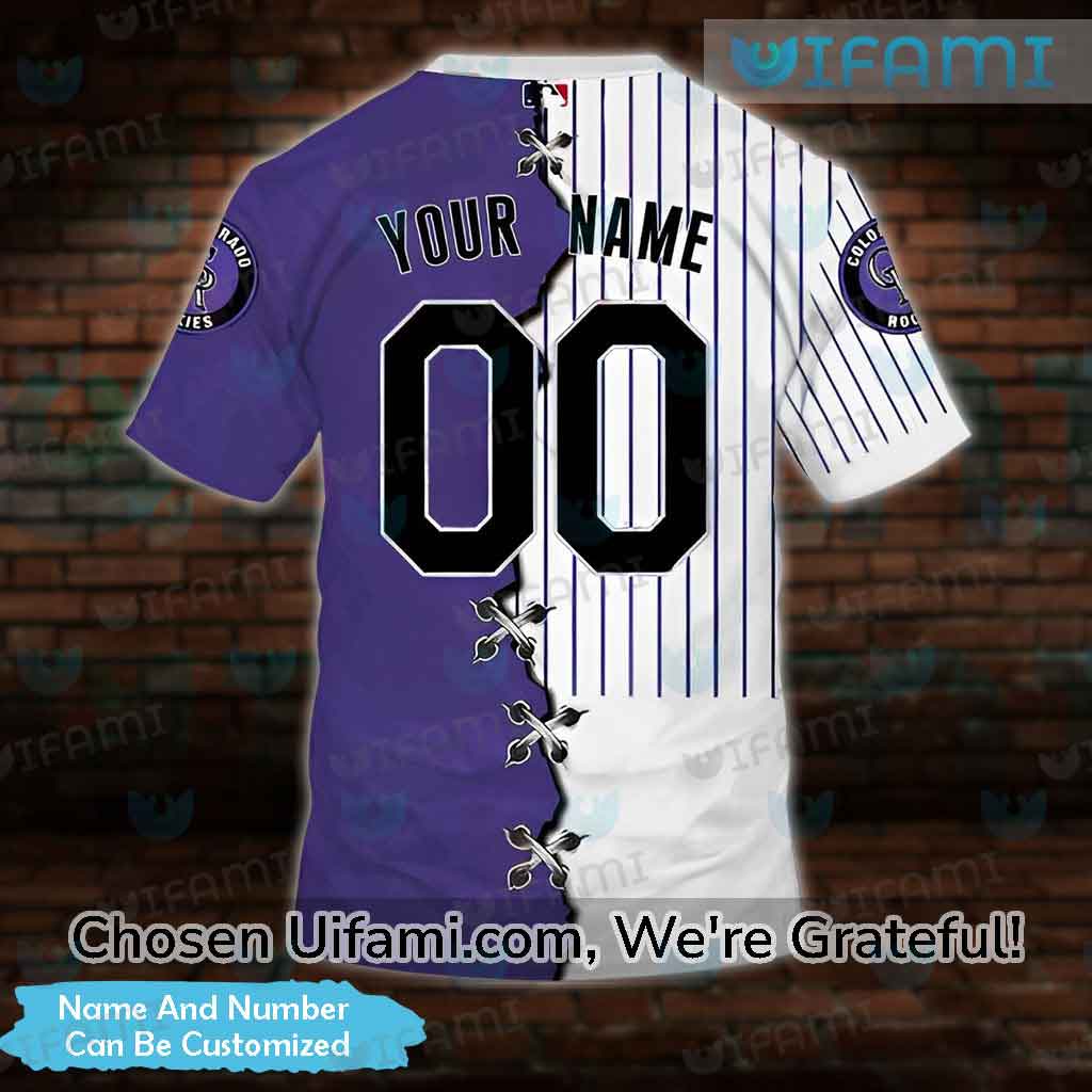 Colorado Rockies MLB Custom Number And Name 3D T Shirt Gift For