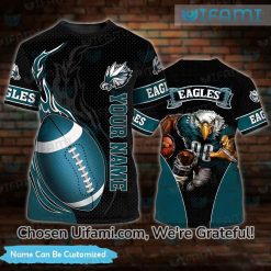 Custom Womens Eagles Shirt 3D Exquisite Mascot Gifts For Philadelphia Eagles Fans
