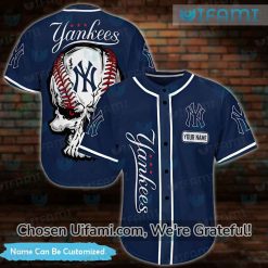 Custom Yankees Jersey Promising Skull NY Yankees Gift