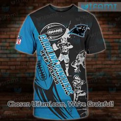 Cute Carolina Panthers Shirts 3D Keep Pushing Carolina Panthers Gift