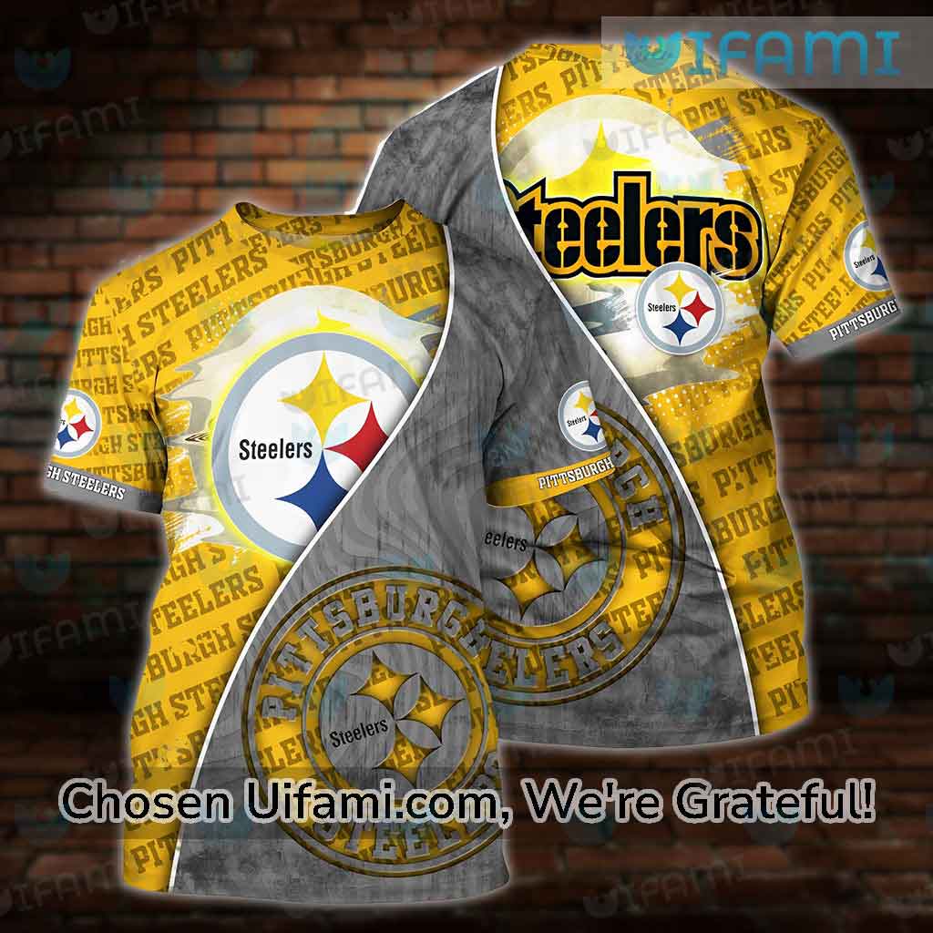 Cute Steelers Shirt 3D Funny Steelers Gifts For Dad - Personalized Gifts:  Family, Sports, Occasions, Trending