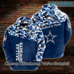 Dallas Cowboys Camo Hoodie 3D Superior America Team Cowboys Gifts For Him
