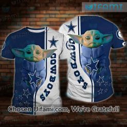 Dallas Cowboys Clothing 3D Brilliant Baby Yoda Dallas Cowboys Gifts For Men