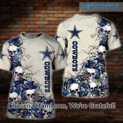 Dallas Cowboys Graphic Tee 3D Memorable Skull Cowboys Football Gifts