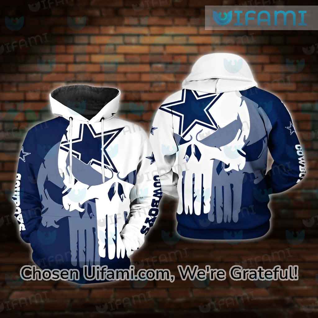 Dallas Cowboys Skull 3D Hoodie, NFL Gifts - The Clothes You'll Ever Need