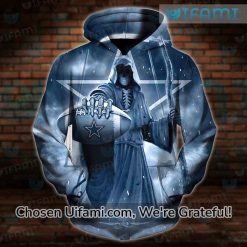 Dallas Cowboys Hoodies Cheap 3D Amazing Grim Reaper Cowboys Gifts For Men