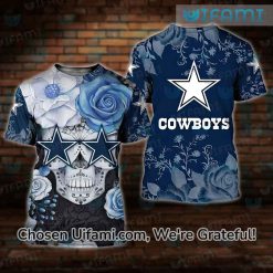 Dallas Cowboys Shirts Mens 3D Delightful Sugar Skull Dallas Cowboys Gifts For Dad