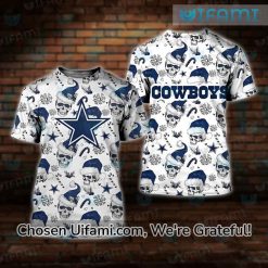 Dallas Cowboys T-Shirt Women 3D Irresistible Skull Cowboys Christmas Gifts