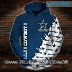 Dallas Cowboys Zip Up Hoodie 3D Unexpected Cowboys Gifts For Her