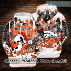 Denver Broncos Hoodie 3D Brilliant Snoopy Christmas Broncos Gifts For Him