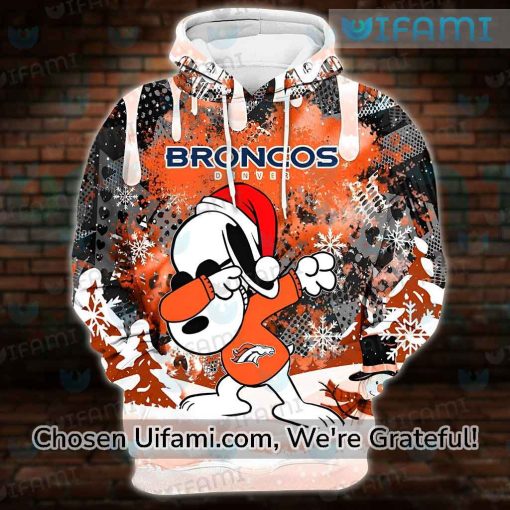 Denver Broncos Hoodie 3D Brilliant Snoopy Christmas Broncos Gifts For Him