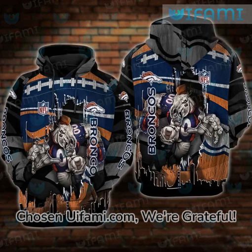 Denver Broncos Hoodie 3D Magnificent Mascot Broncos Gift