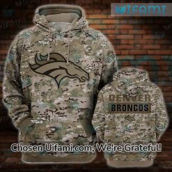 Denver Broncos Military Hoodie 3D Latest Camo Broncos Gift