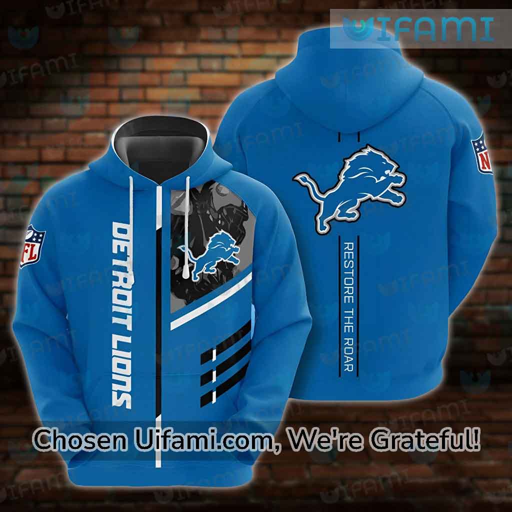 Detroit Lions Camo Hoodie 3D Detailed Restore The Roar Detroit