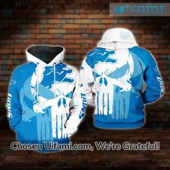 Detroit Lions Camo Hoodie 3D Stunning Punisher Skull Detroit Lions Christmas Gifts
