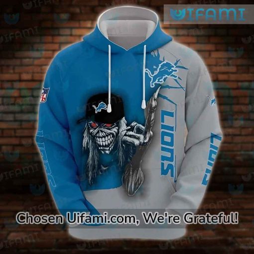 Detroit Lions Hoodie 3D Practical Eddie The Head Detroit Lions Gift