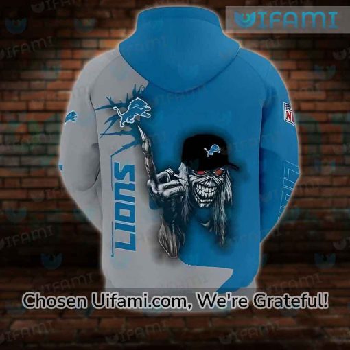 Detroit Lions Hoodie 3D Practical Eddie The Head Detroit Lions Gift