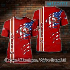 Funny 49ers Shirt 3D USA Flag San Francisco 49ers Gift