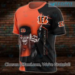 Funny Bengals Shirt 3D Simple Eddie The Head Gifts For Bengals Fans