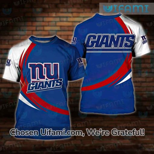 Giants Shirt Mens 3D Eye-opening NY Giants Gifts For Men