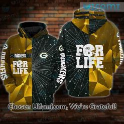 Green Bay Packers Hoodie Mens 3D New For Life Packers Gift