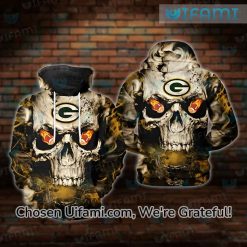 Green Bay Packers Hoodie Vintage 3D Tempting Skull Packers Gift Ideas