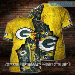 Green Bay Packers T-Shirt 3D Exclusive Jesus Christ Cool Green Bay Packers Gifts