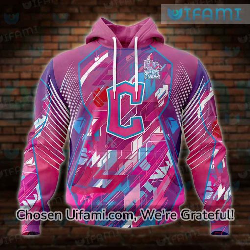 Guardians Hoodie 3D Graceful Fearless Again Breast Cancer Cleveland Guardians Gifts