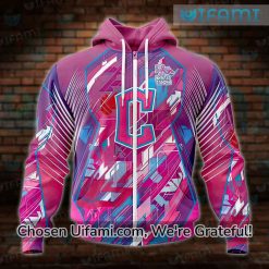 Guardians Hoodie 3D Graceful Fearless Again Breast Cancer Cleveland Guardians Gifts