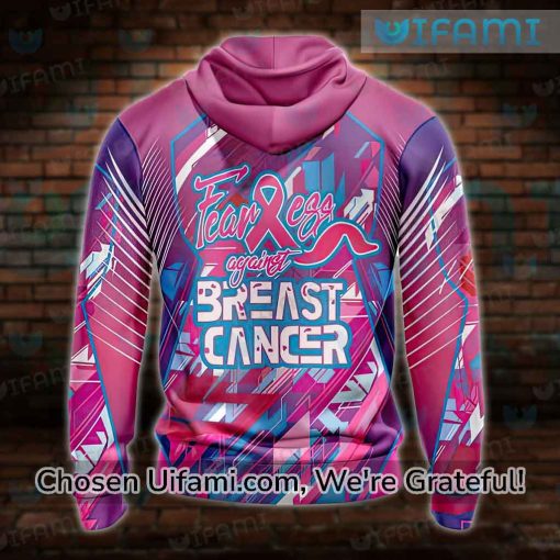 Guardians Hoodie 3D Graceful Fearless Again Breast Cancer Cleveland Guardians Gifts
