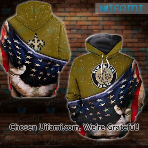 Hoodie Saints 3D Inexpensive USA Flag New Orleans Saints Gift