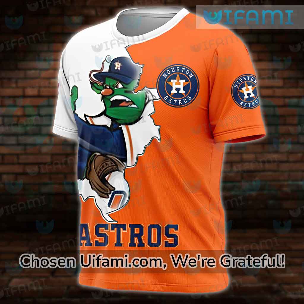 Houston Astros 47 Brand Logo Short Sleeve Orange T Shirt Size 2XL